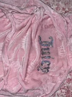 Juicy Couture | Intimates & Sleepwear | Juicy Couture Pink Velvet Logo ...